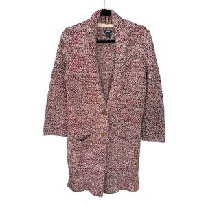 ROOTS Women's Marled Long Cardigan Sweater Red S